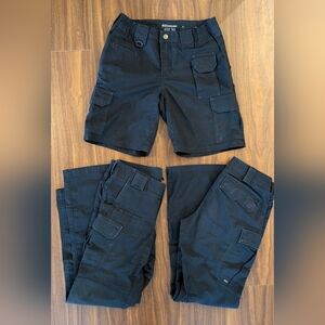 5.11 - Size 2 - Tactical Lot: 2 Stryke Pant - 1 Taclite Pro 9" Shorts. Navy.